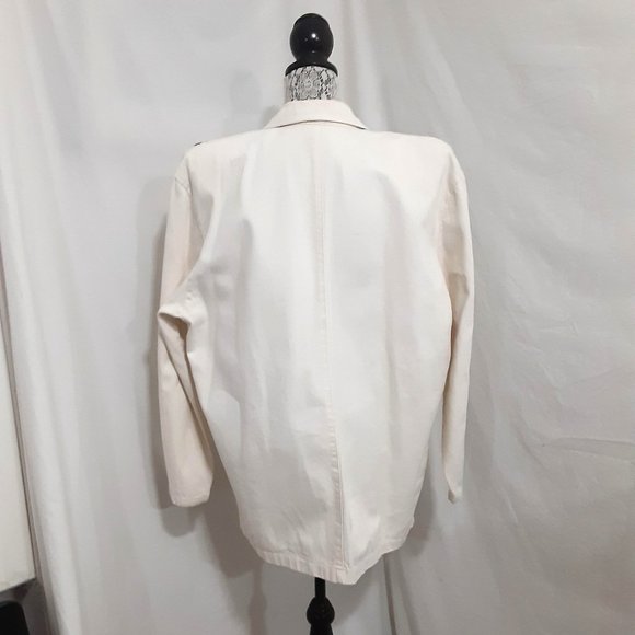 Red Coral Blazer Women Size Large African Themed Animal Print Made in U.S.A. - Picture 9 of 9